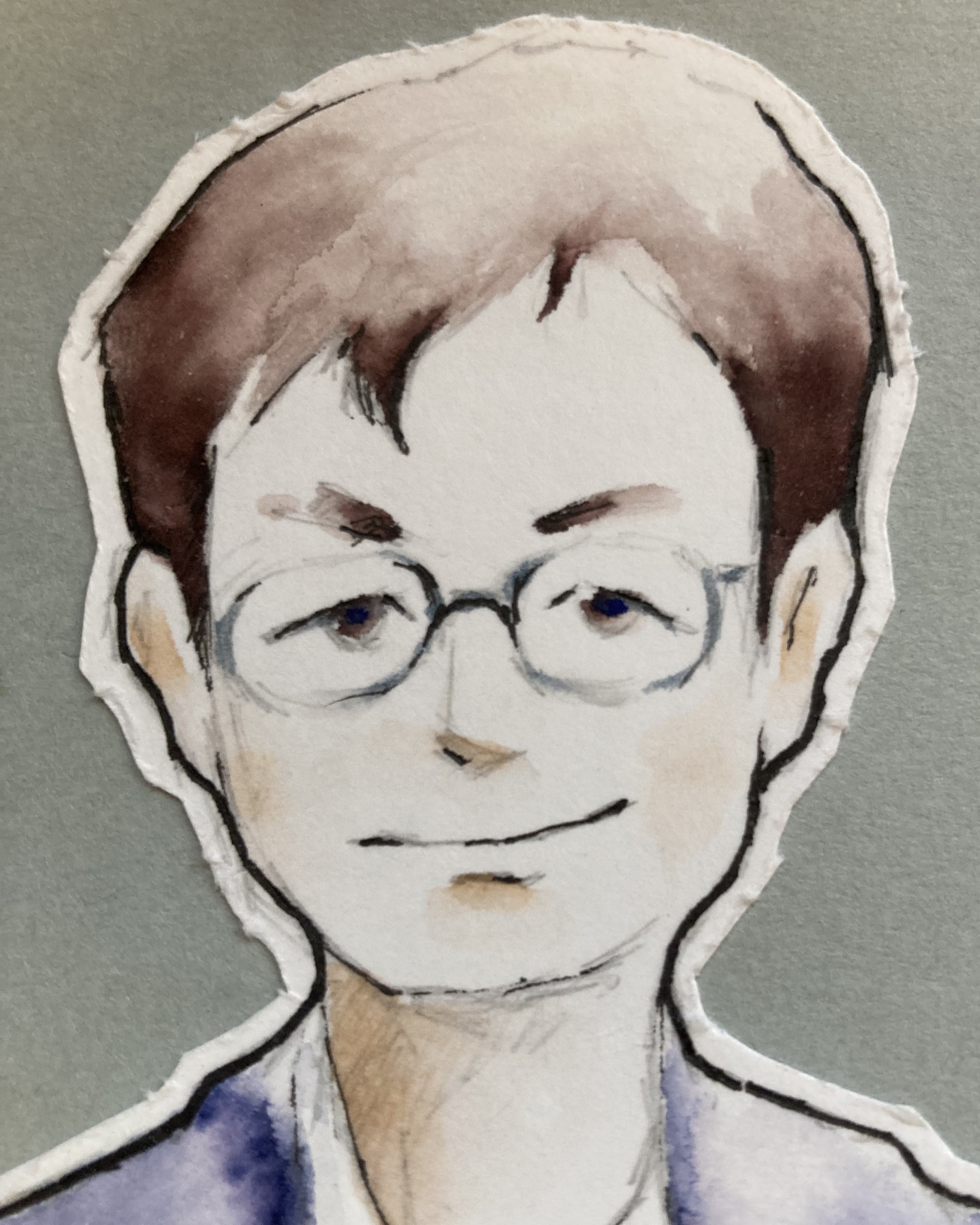 高野代表の顔のイラスト